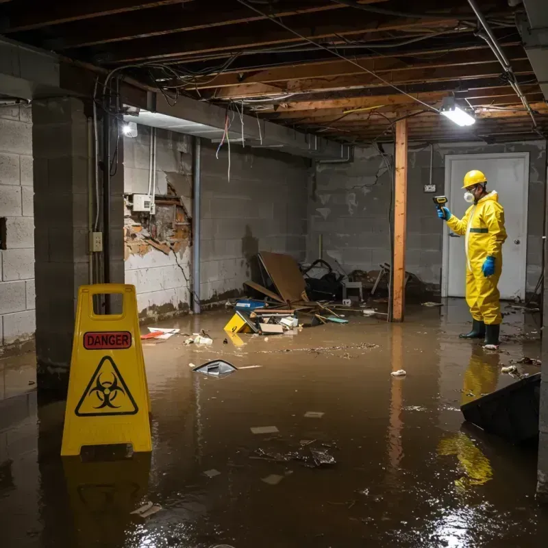 Flooded Basement Electrical Hazard in Pittsfield, MA Property